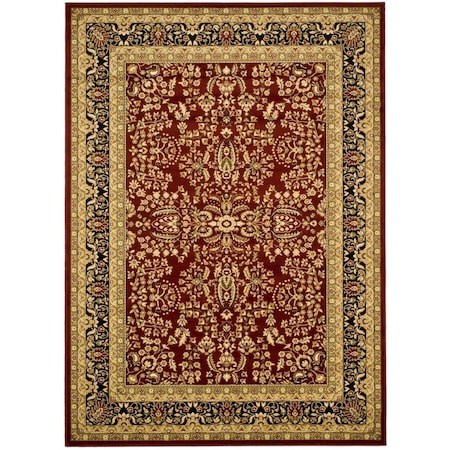 Safavieh Lyndhurst Large Rectangle Area Rug, Red and Black - 10 x 14 ft. LNH214A-10
